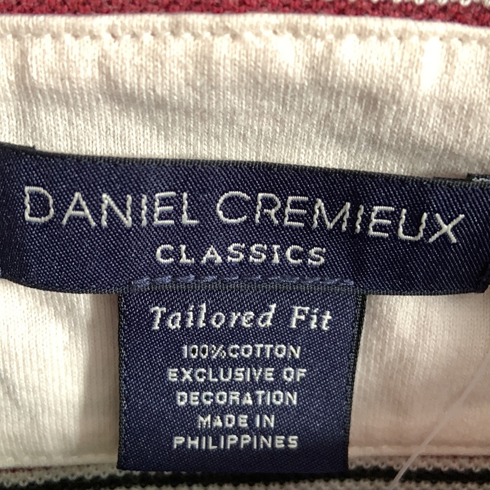 Daniel Cremieux Classics Red Heather Long Sleeve Pullover Shirt. XL NWT. - Picture 4 of 9